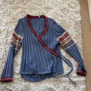 Hanna Andersson Nordic Fair Isle Wrap Sweater